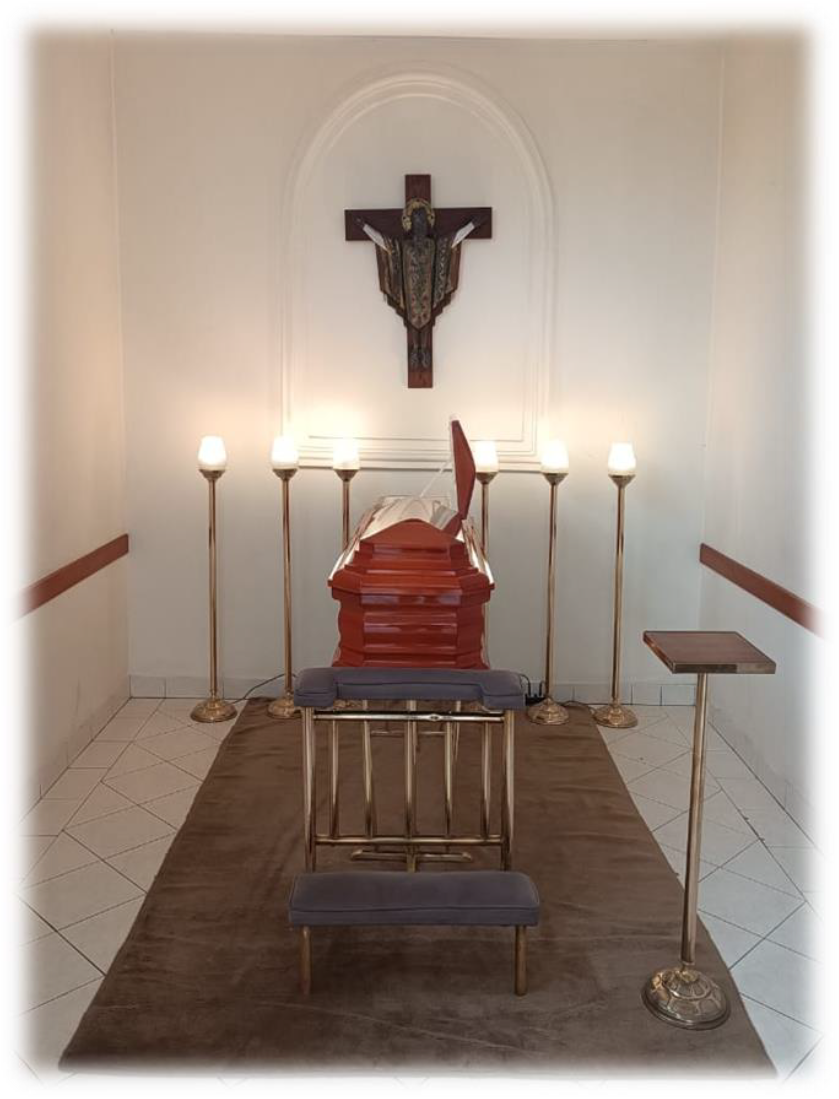 capilla ardiente de bronce